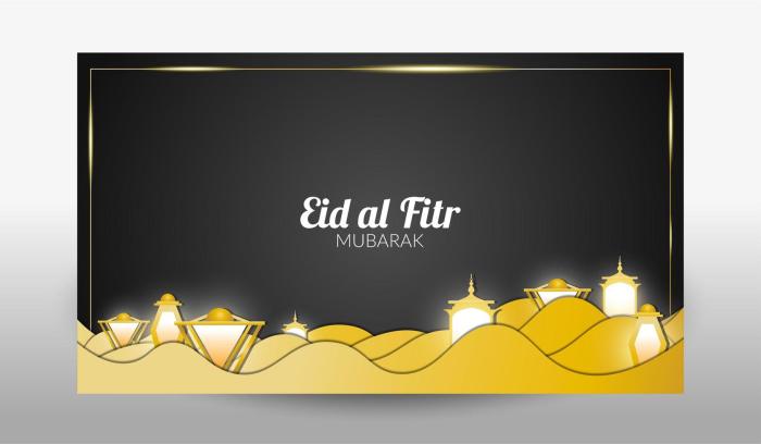 Contoh desain banner idul fitri