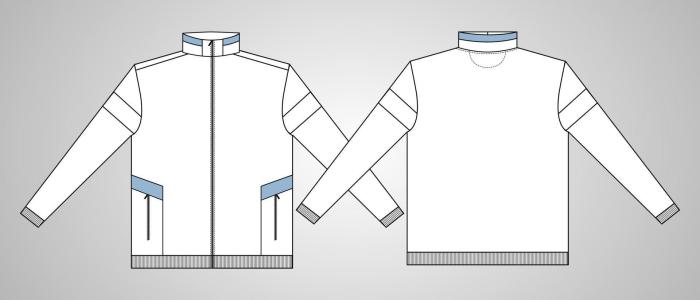 Contoh desain jaket corel draw